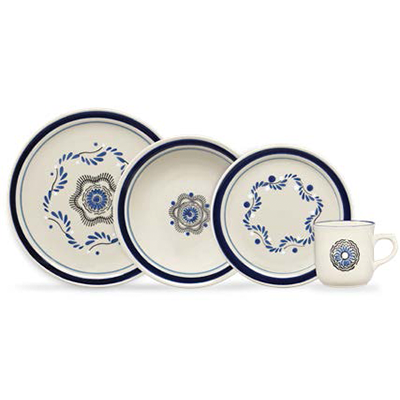 VAJILLA 16 PIEZAS LÍNEA ATLIXCO